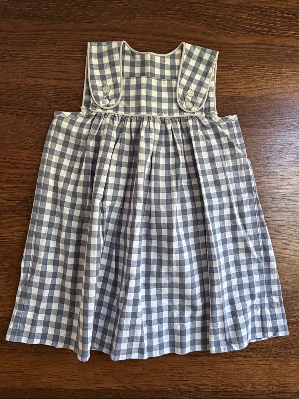 Hannah Kate Girls Gingham Pinafore Dress 5